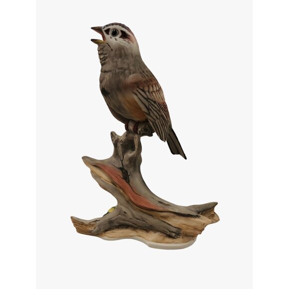 Boehm Tree Sparrow Figurine Hand Painted Porcelain Bird Statue USA 468 - Picture 1 of 10